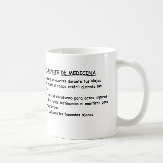 Mug Effiloche des ordres médecine (Droite)