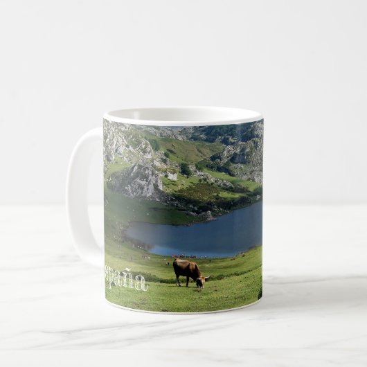 Mug effiloche Lagos de Covadonga dans Asturies, (Devant gauche)