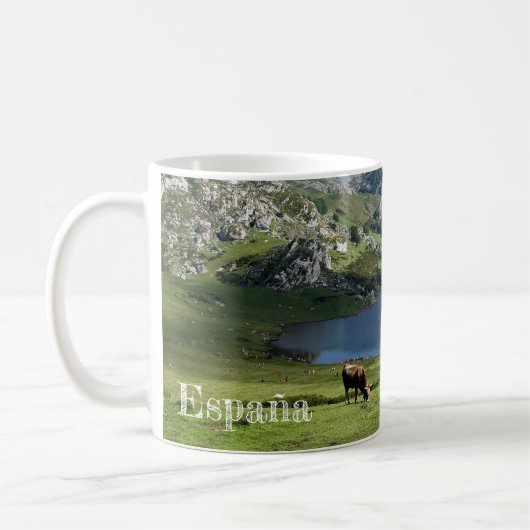 Mug effiloche Lagos de Covadonga dans Asturies, (Gauche)