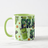 Mug Éffrayant Bold Frankenstein Halloween esthétique (Gauche)