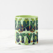 Mug Éffrayant Bold Frankenstein Halloween esthétique (Centre)