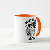 Mug Effrayant Café Lover Drôle Halloween (Devant droit)