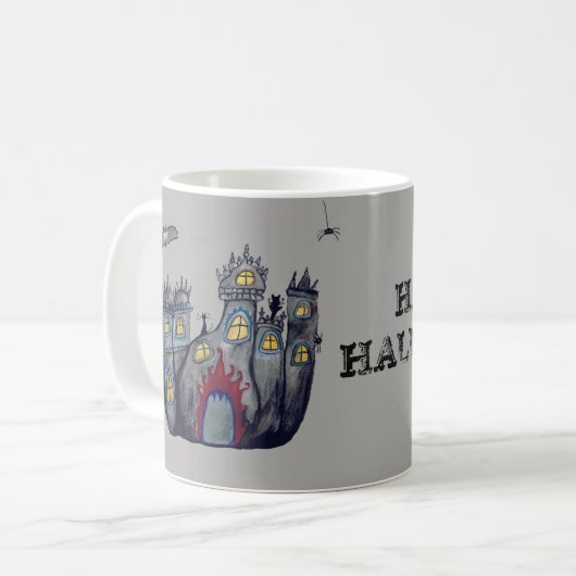Mug Éffrayant Castlen Halloween Musique personnalisée (Devant gauche)