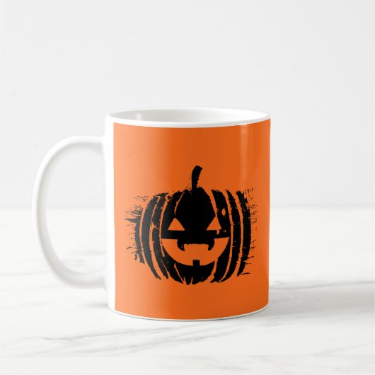 Mug Éffrayant Citrouille de rire | Halloween (Gauche)
