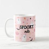 Mug Éffrayant Cute Dusty Pink Ghost Halloween (Gauche)