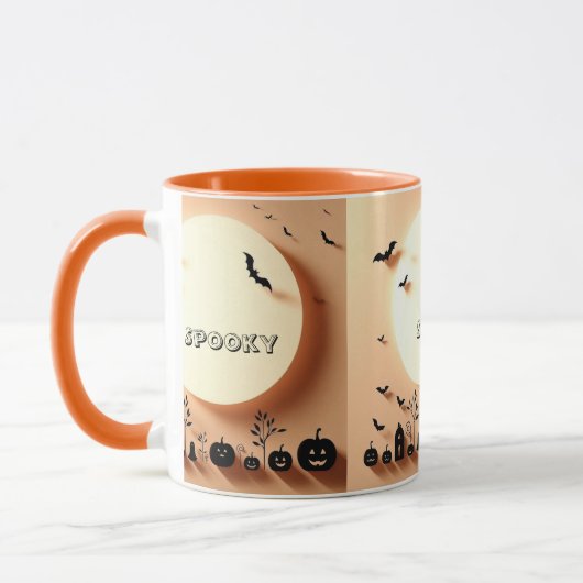 Mug Éffrayant Effrayant Déplaisant Hallow Jacks Black  (Gauche)