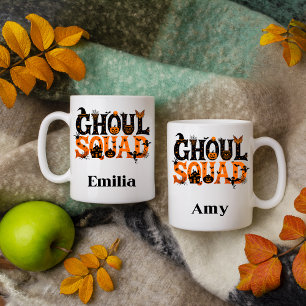 Mug Éffrayant Ghoul Squad Nom personnalisé Halloween