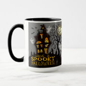 Mug Éffrayant Halloween Ghosts Haunizable Maison perso (Gauche)