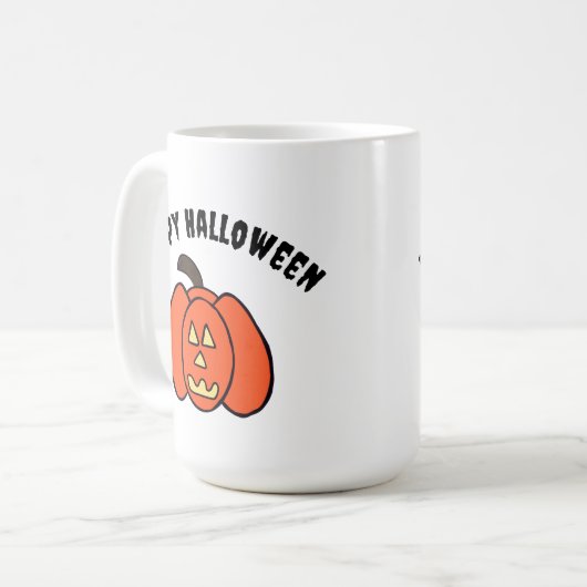 Mug Éffrayant Halloween Jack-o'-lantern (Devant gauche)