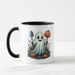 Mug Éffrayant Halloween Jardin d'automne Citrouille fa