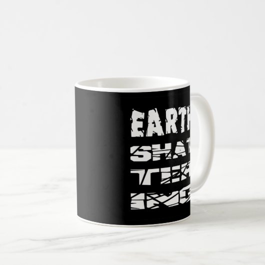 Mug Effrayant la Terre (Devant droit)