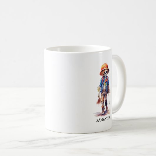 Mug Éffrayant, mais joli Zombie Kid - Adorable Macabre (Devant droit)