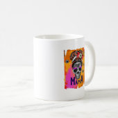 Mug Éffrayant Mama - Messy Bun Skull (Devant droit)