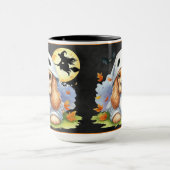 Mug Éffrayant mignon Cocker Spaniel Ghost Chien Hallow (Centre)