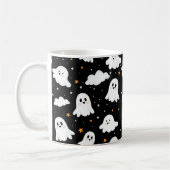 Mug Éffrayant mignon Halloween Ghost Nuageux Star Sky (Gauche)