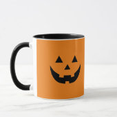 Mug Éffrayant orange Jack-o'-lantern citrouille Hallow (Gauche)
