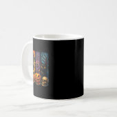Mug Éffrayant Retro Ghost Witch Funny Halloween Garçon (Devant gauche)