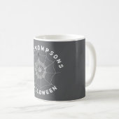 Mug Éffrayant Spider dans Spider Web (Devant droit)