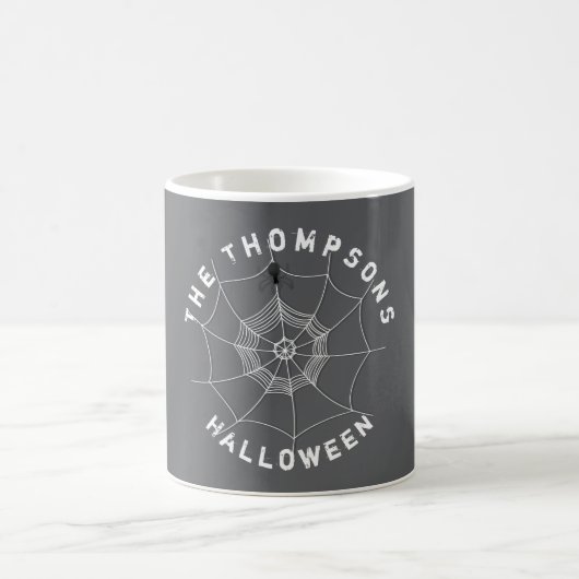 Mug Éffrayant Spider dans Spider Web (Centre)