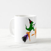 Mug Éffrayant T-hex T-rex sorcière drôle halloween (Devant gauche)