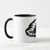 Mug éffrayante effroi volant sorcières noires sur bagu (Gauche)