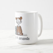 Mug Éffrayante Girl et son ami chien (Devant droit)