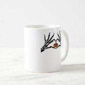 Mug Éffrayante main coeur classique (Devant droit)