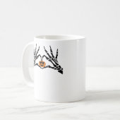 Mug Éffrayante main coeur classique (Devant gauche)