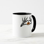 Mug Éffrayante main coeur classique (Devant droit)