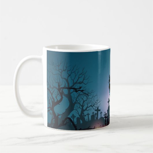 Mug Éffrayante main Halloween muqueuse imprimée (Gauche)