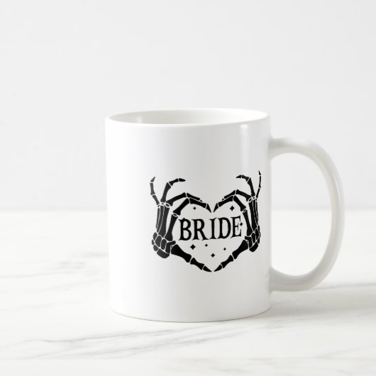 Mug Éffrayante mariée Skeleton mains Fiançailles Maria (Droite)
