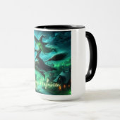 Mug Éffrayante verdure Halloween sorcière (Devant droit)