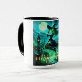 Mug Éffrayante verdure Halloween sorcière (Devant gauche)