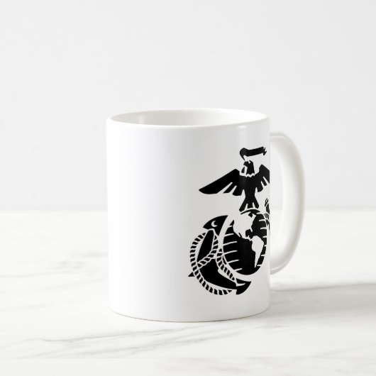 Mug EGA à une couleur - Noir (Devant droit)