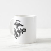 Mug EGA à une couleur - Noir (Devant gauche)