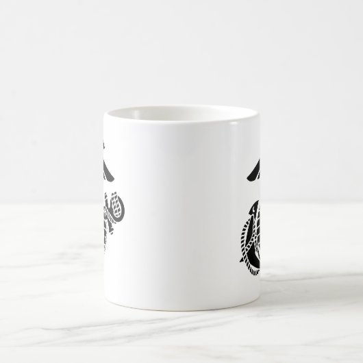 Mug EGA à une couleur - Noir (Centre)