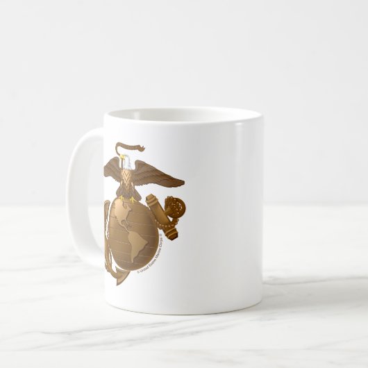 Mug EGA couleur complète - Bronze (Devant gauche)