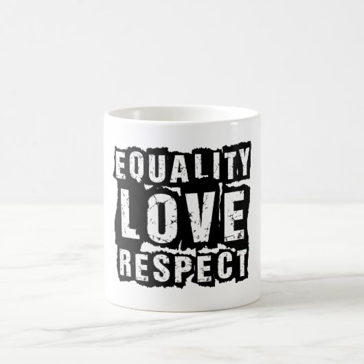 Mug Égalité Amour et respect Mois de la fierté (Centre)