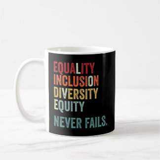 Mug Égalité Inclusion Diversité Équité Amour Égalité N