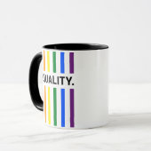 Mug Egalité Pride Arc-en-ciel (Devant gauche)