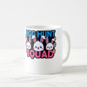 Mug Egg Hunt Squad Bunny Easter Squad Family Matching (Devant droit)