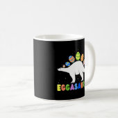 Mug Eggasaurus Stegosaurus Dinosaure Oeuf de Pâques Pâ (Devant droit)