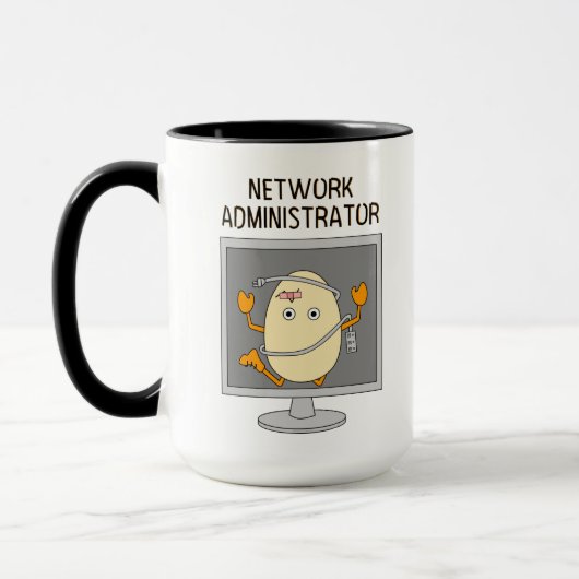 Mug Egghead, administrateur réseau (Gauche)