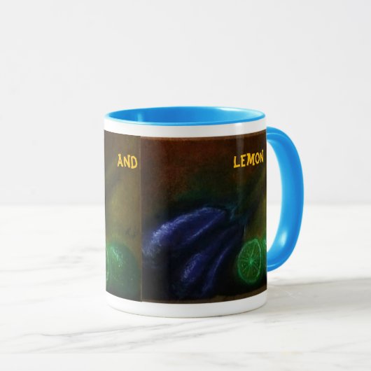 Mug Eggplant and Lemon cup,  clássica, 325 ml (Devant droit)