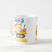 Mug Eggscavator Easter Day Excavator Hunting Egg Bunny (Devant gauche)