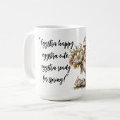 Mug Eggstra Happy Easter Art with Customizable Name (Devant gauche)