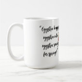 Mug Eggstra Happy Easter Art with Customizable Name (Gauche)