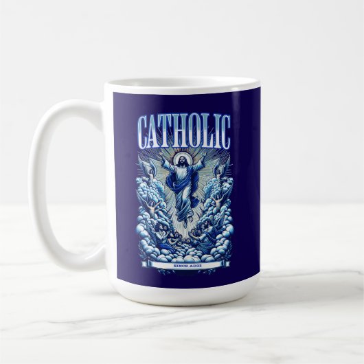 Mug Église Catholique Romaine depuis AD33 Jésus Christ (Gauche)