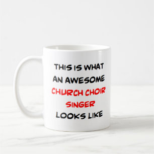 Mug église chanteuse de choeur, génial