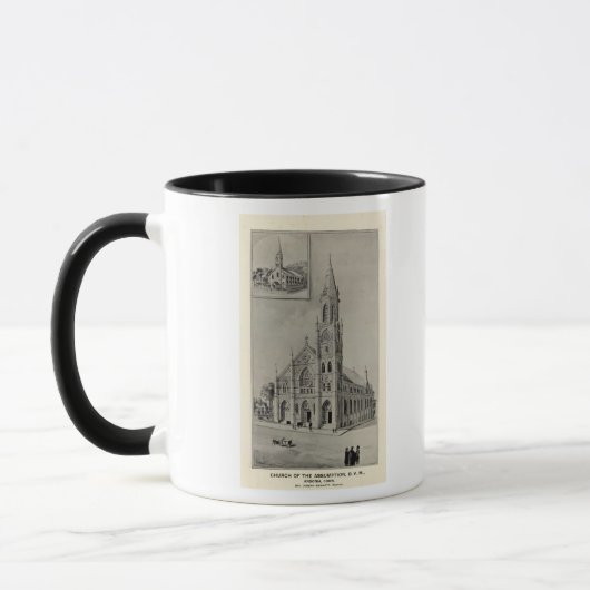 Mug Église de l'Assomption, Ansonia, Conn (Gauche)